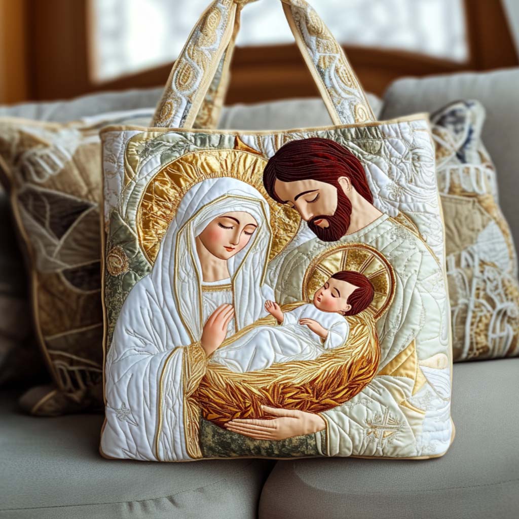 Bethlehem Star Quilted Tote Bag Religious Christian Christmas Gifts For Her