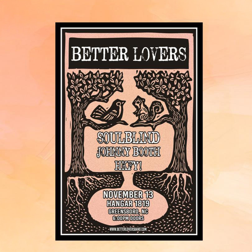 Better Lovers Merch Greensboro NC Nov 13 2025 Show Poster Unique Gifts For Music Lovers Better Lovers Merch Greensboro NC Nov 13 2025 Show Poster Unique Gifts For Music Lovers