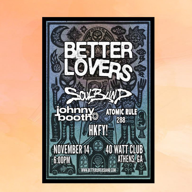 Better Lovers Merch Nov 14 2026 Athens Ca Tour Poster Wall Decor Gifts For Music Fans