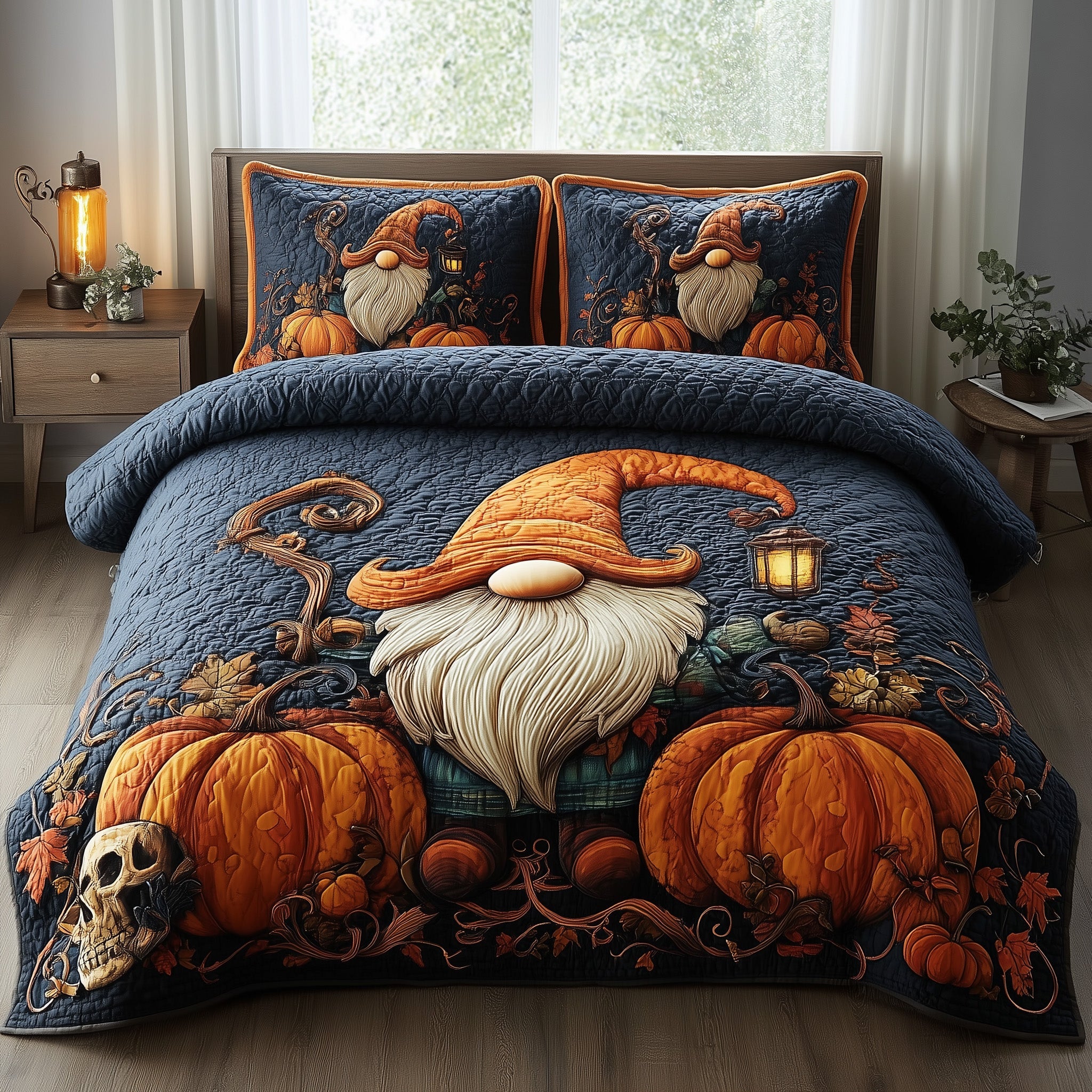 Bewitched Nights Quilted Bedding Set Durable & Long-lasting