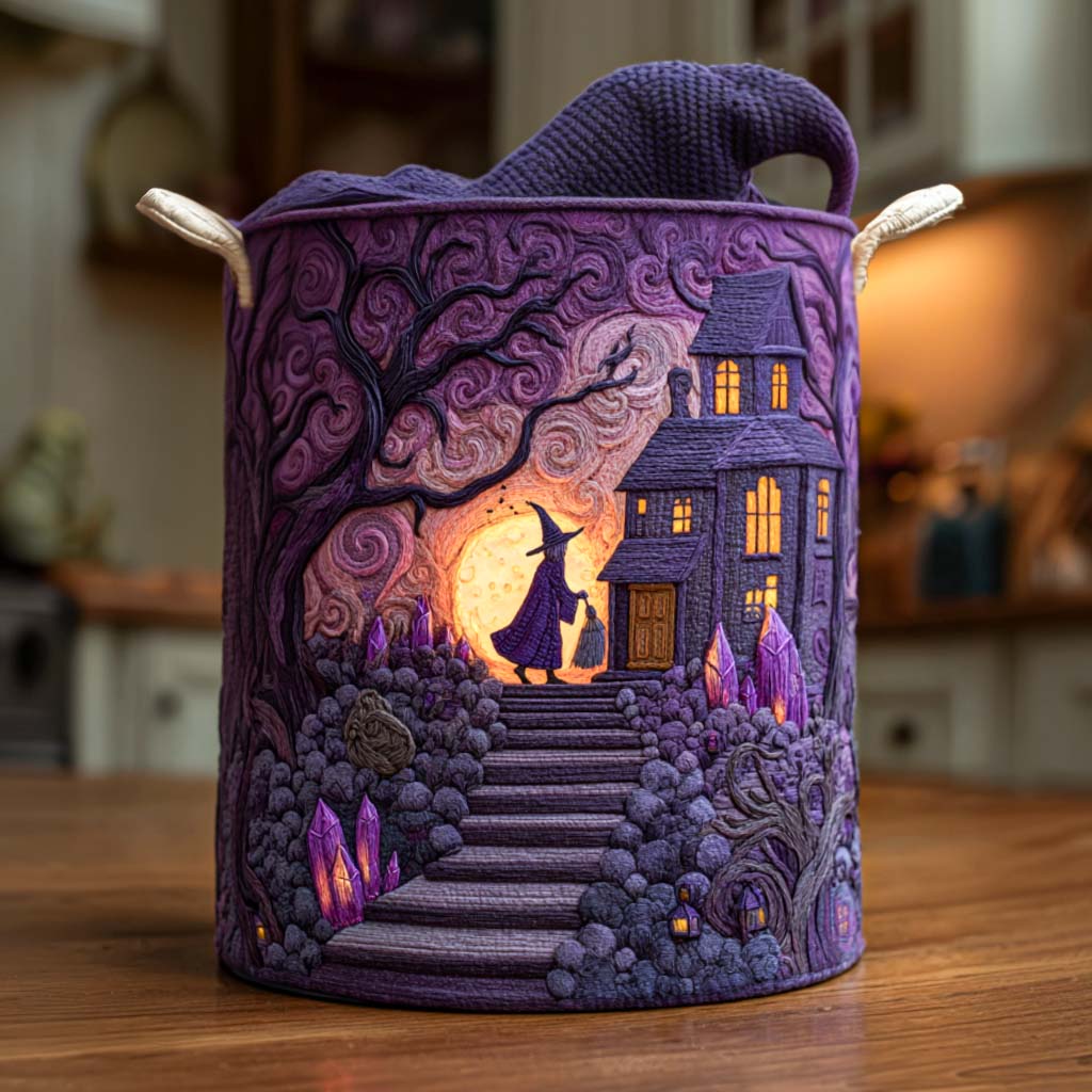 Bewitching Hour Quilted Laundry Basket Fall Merch Pick