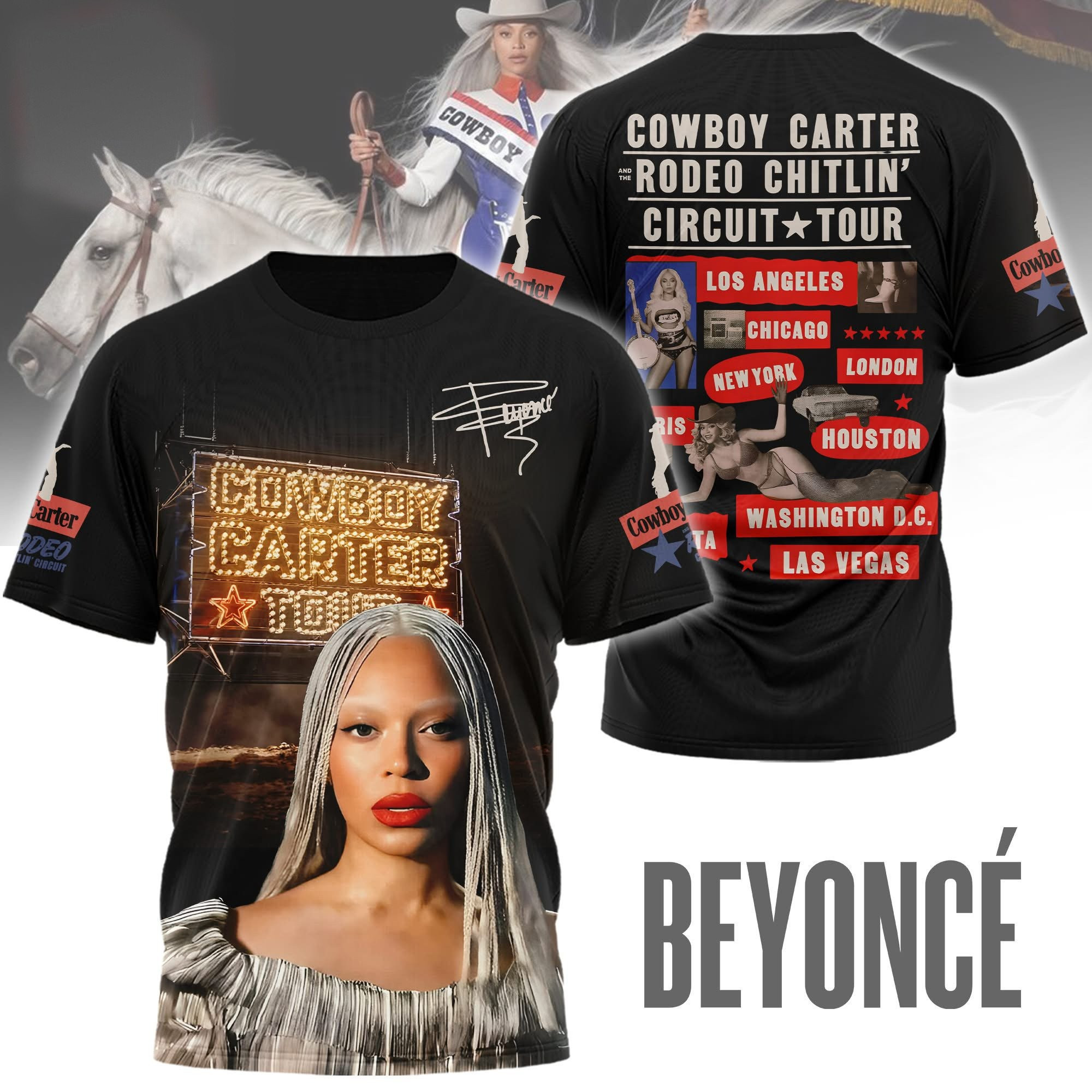 Beyonce Cowboy Carter Rodeo Chitlin' Circuit Tour 2025 T-Shirt Gift For Fan