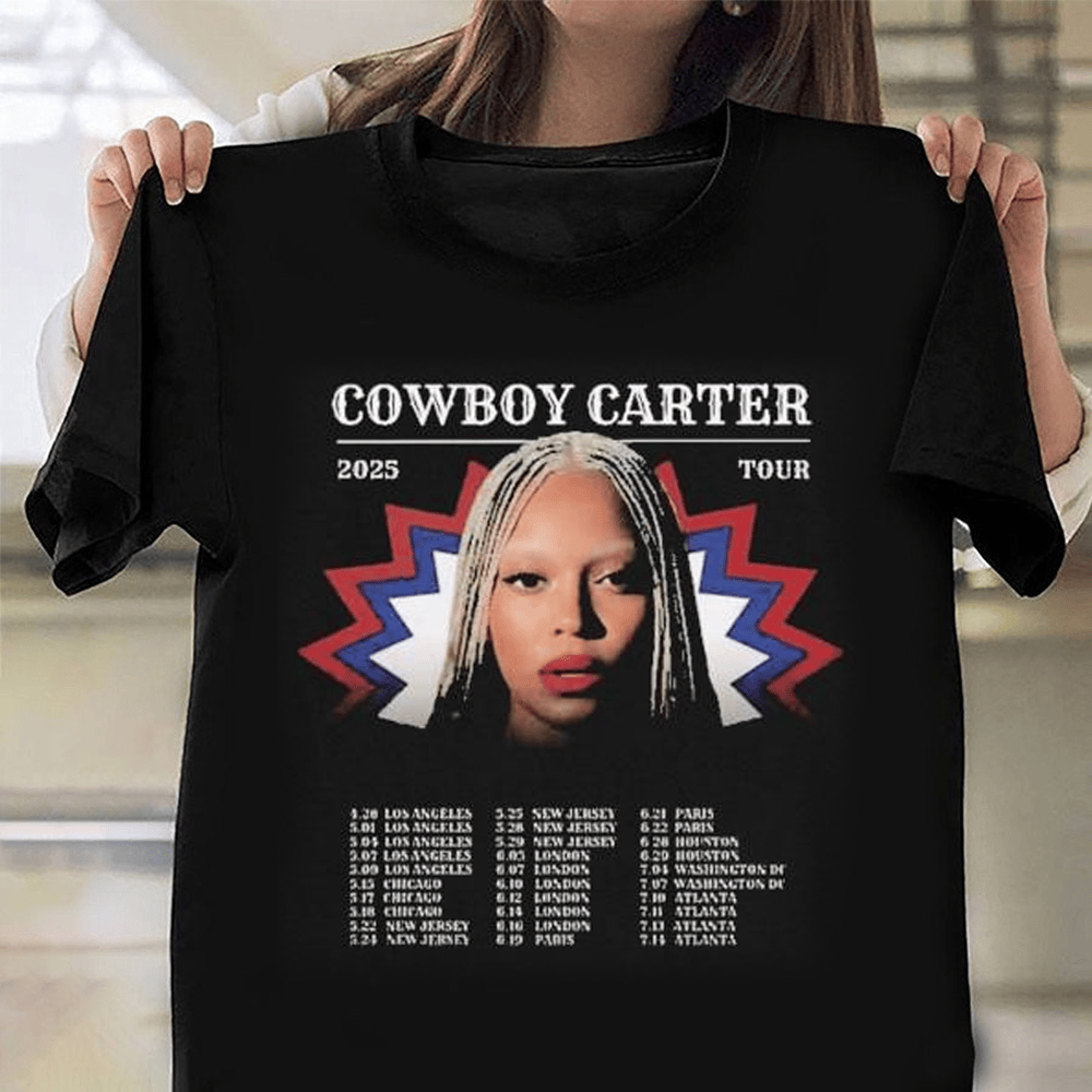 Beyonce Cowboy Carter Tour 2025 Merchandise T-Shirt Unique Gifts For Beyonce Fans