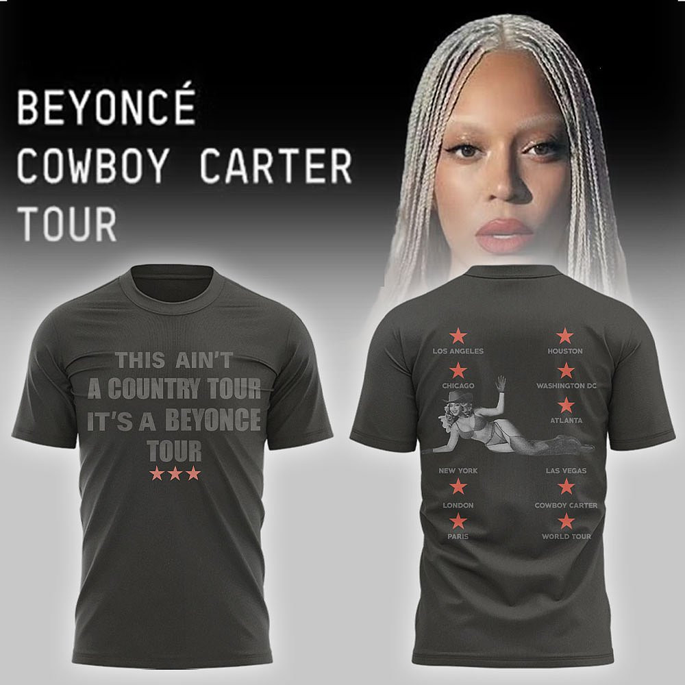Beyonce Cowboy Carter Tour 2025 T-Shirt Best Gift For Fans