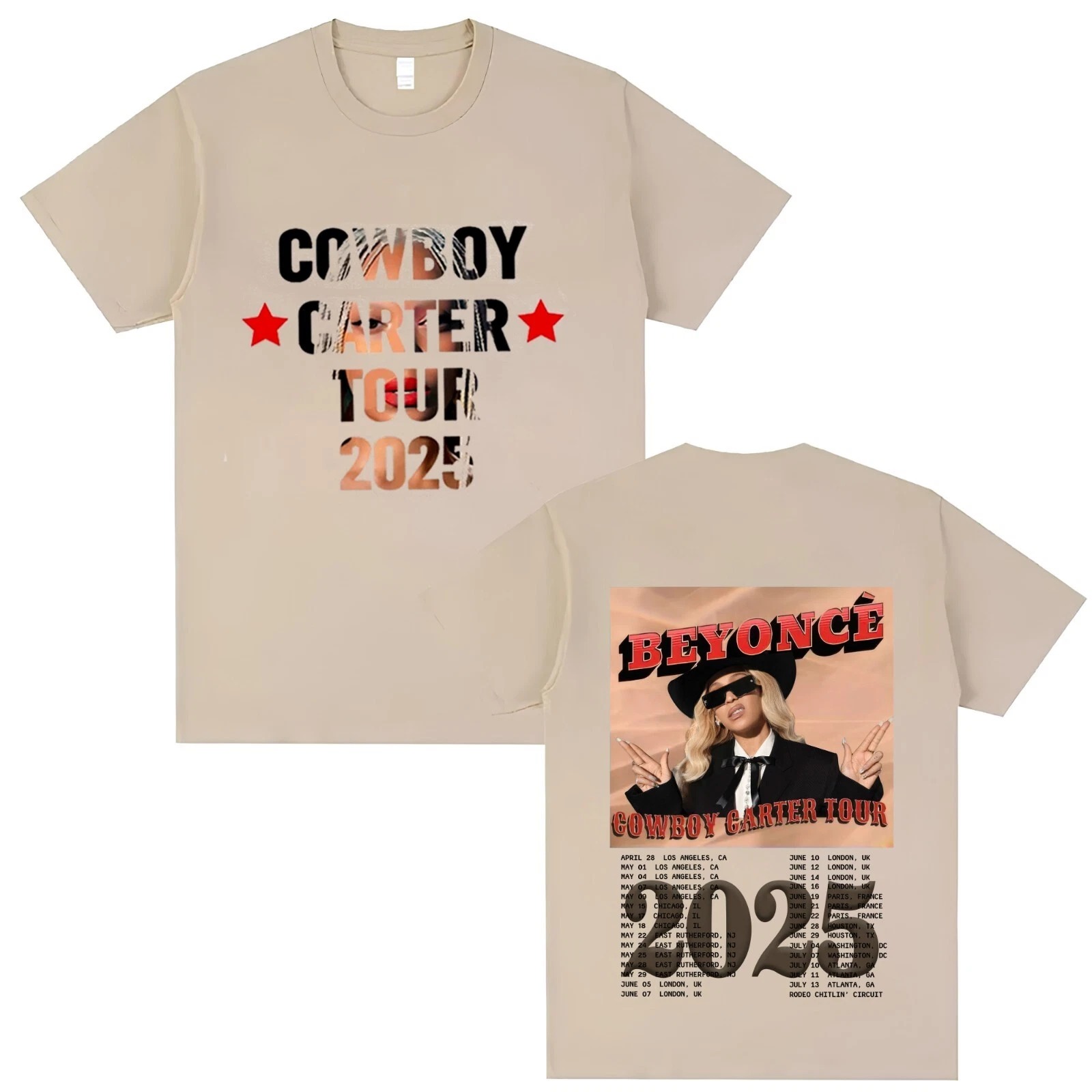 Beyonce Cowboy Carter Tour Merch 2025 T-Shirt Best Gift For Beyonce Fans