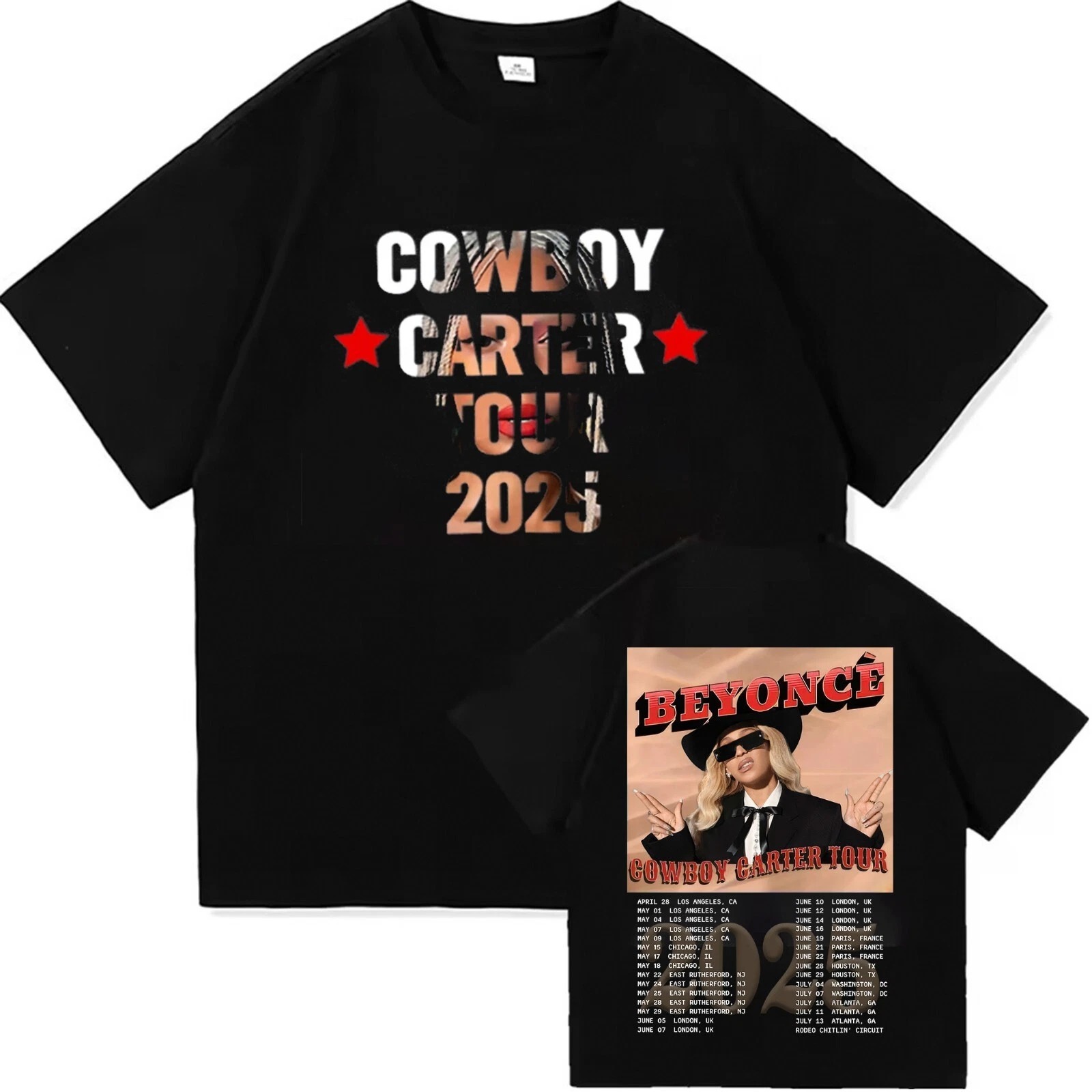 Beyonce Cowboy Carter Tour Merch 2025 T-Shirt Best Gift For Music Fans