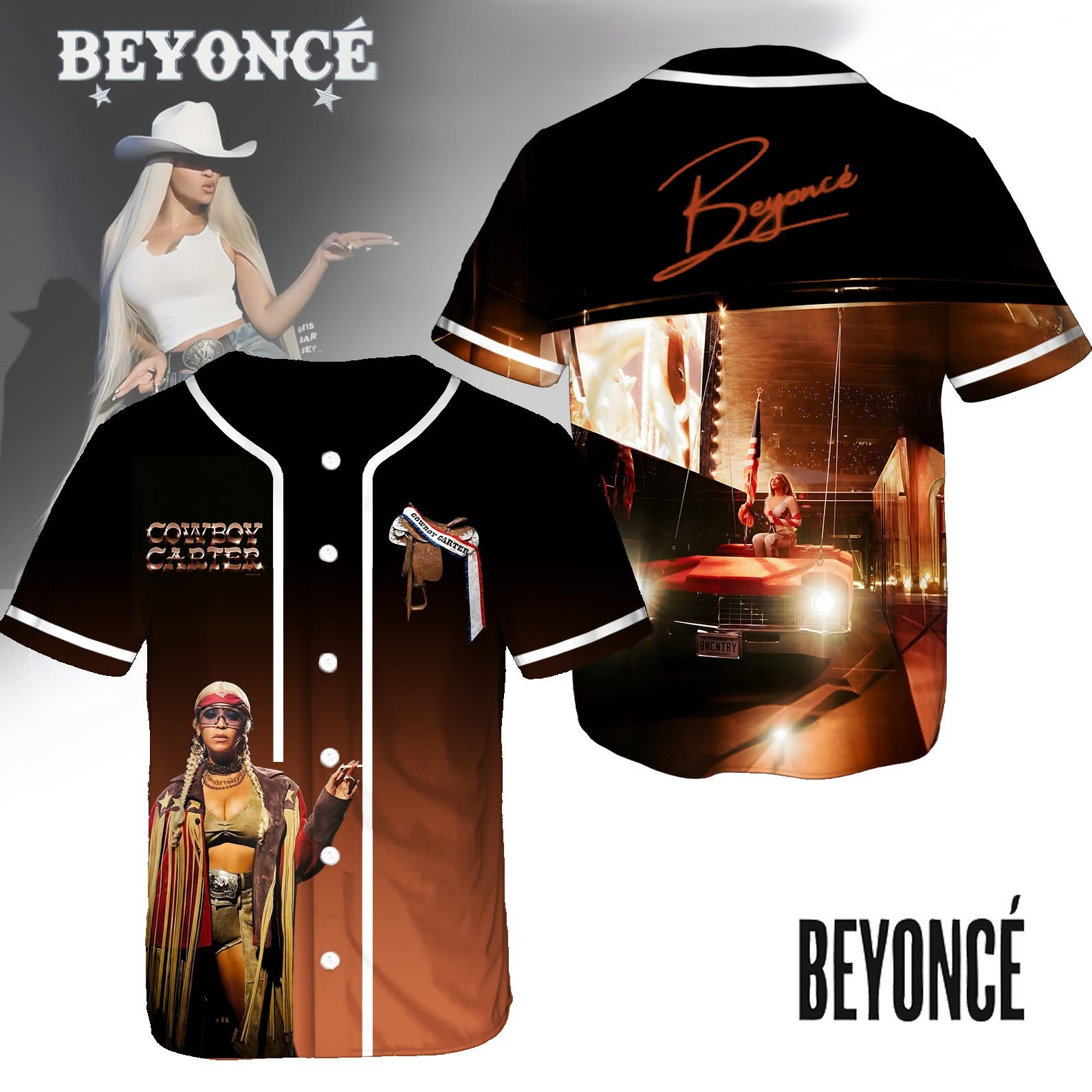 Beyonce Cowboy Carter Tour Merch Jersey Concert Gifts For Beyonce Lovers Fans