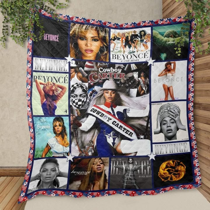 Beyonce Cowboy Carter Tour Merch Quilt Blanket Themed Gifts For Beyonce Lovers Fans