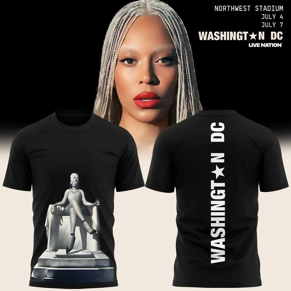 Beyonce Cowboy Carter Tour Washington DC Limited Edition T-Shirt Gift Ideas For Music Lovers