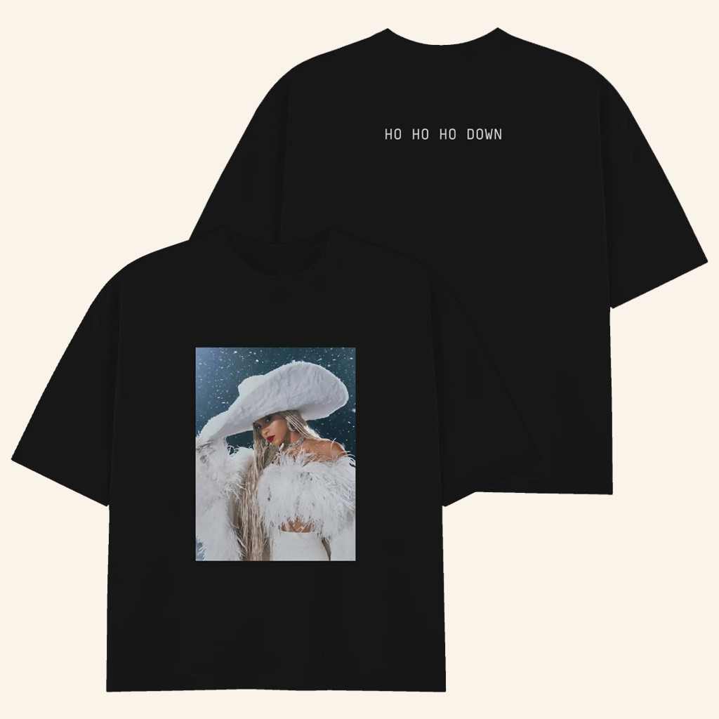 Beyonce Merch ICY Shirt Ho Ho Ho Down T-Shirt Birthday Gifts For Music Fans Beyonce Merch ICY Shirt Ho Ho Ho Down T-Shirt Birthday Gifts For Music Fans