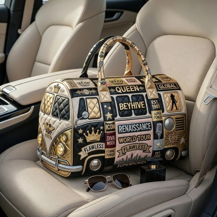 Beyonce Renaissance World Tour Quilted Duffle Bag Beyhive Queen Fan Gear Best Gift For Beyonce Fans