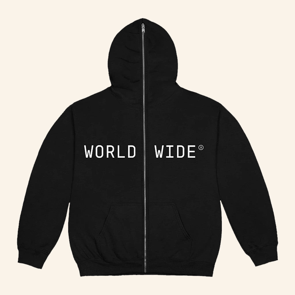 Beyonce Worldwide Hoodie Mask Full Zip Up Black Gifts For Best Friends
