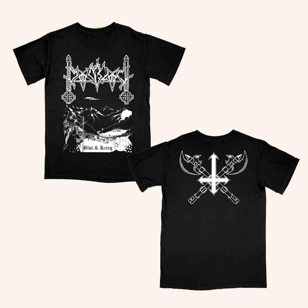 Beyond Human Merch Blut And Krieg Black T-Shirt Gift Ideas For Brother