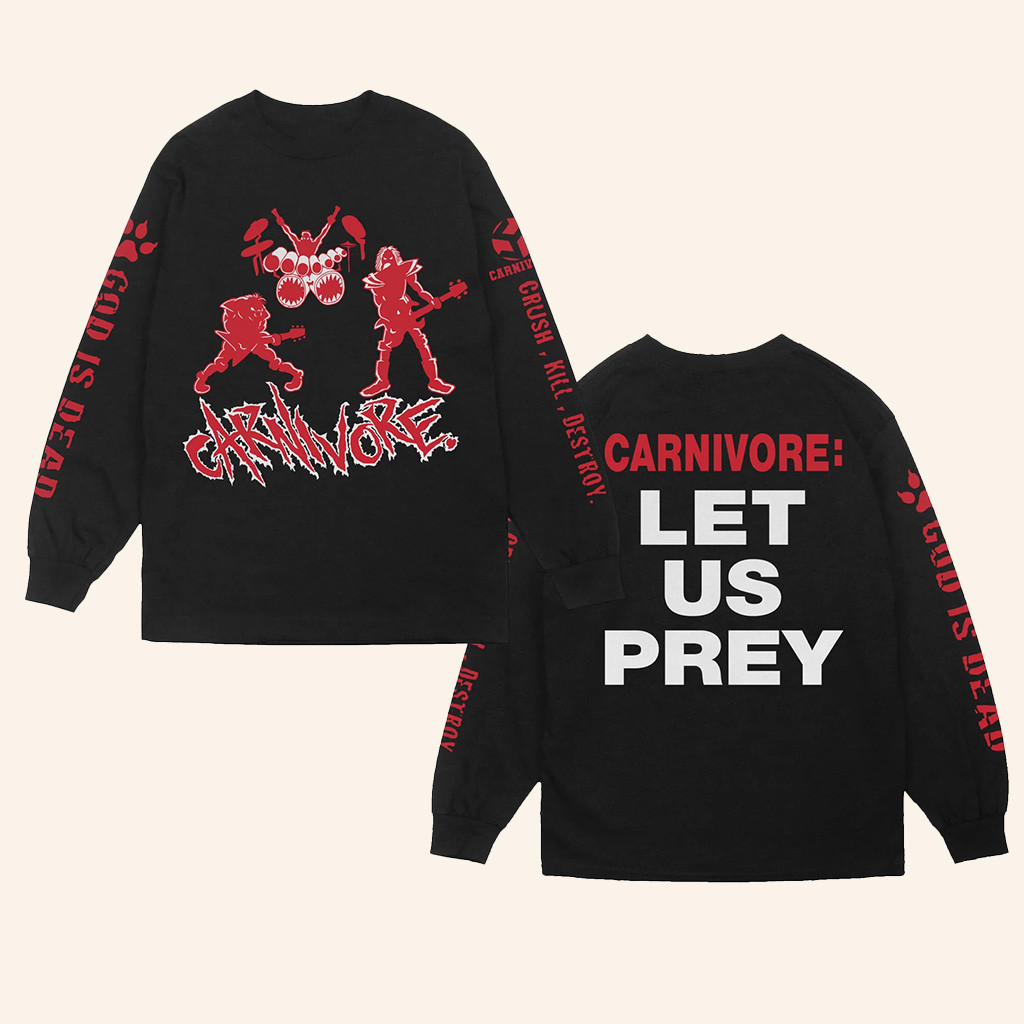 Beyond Human Merch Carnivore Let Us Prey Long Sleeve Shirt Gifts For Music Fans