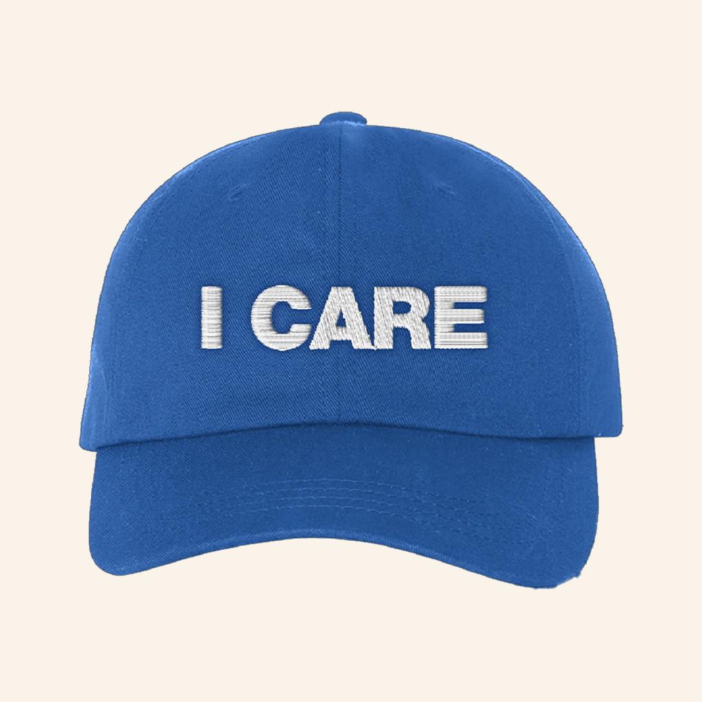 Beyond Human Merch Embroidered I Care Hat Birthday Ideas For Boyfriend