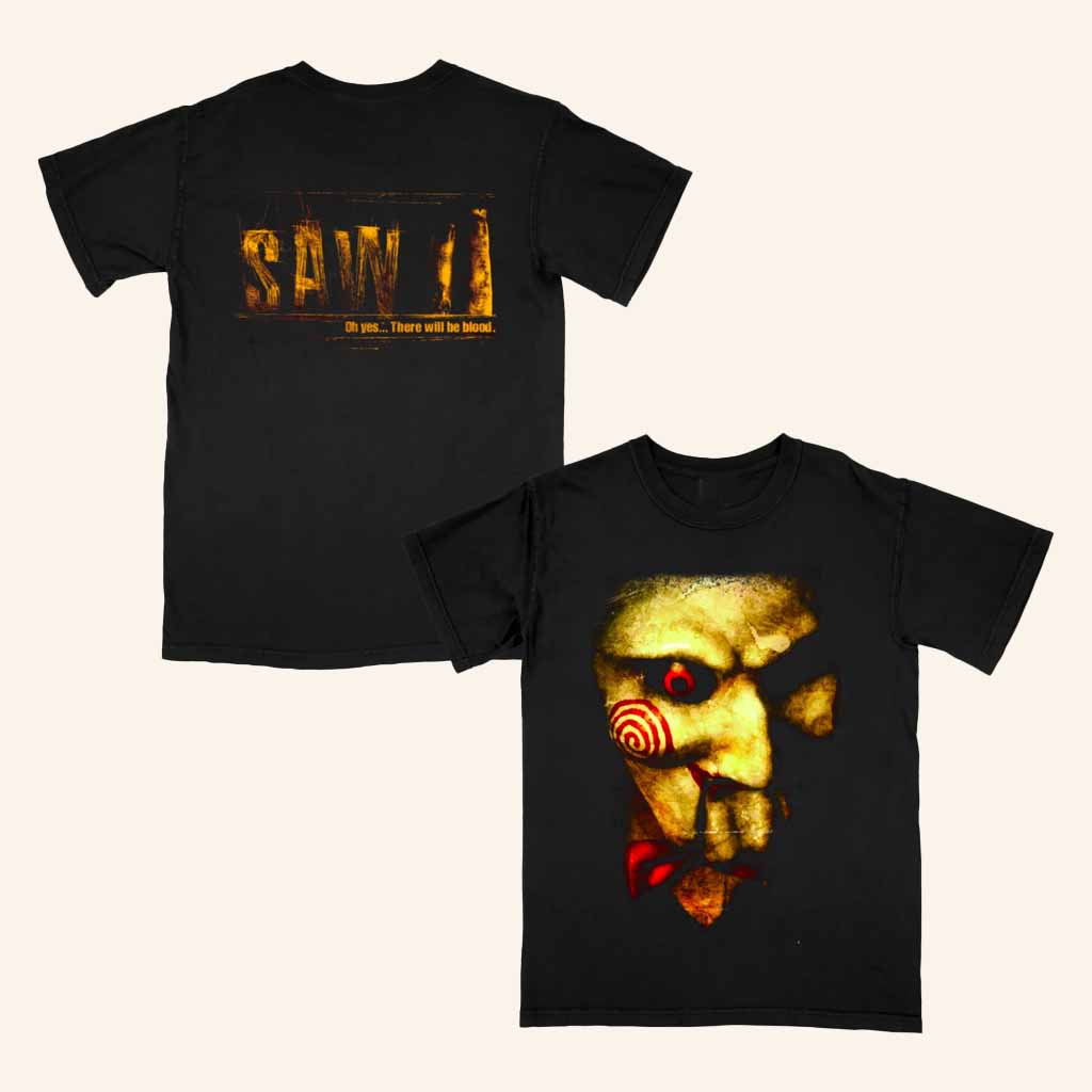 Beyond Human Merch Saw II There Will Be Blood T-Shirt Horror Clothing Gifts For Him Beyond Human Merch Saw II There Will Be Blood T-Shirt Horror Clothing Gifts For Him