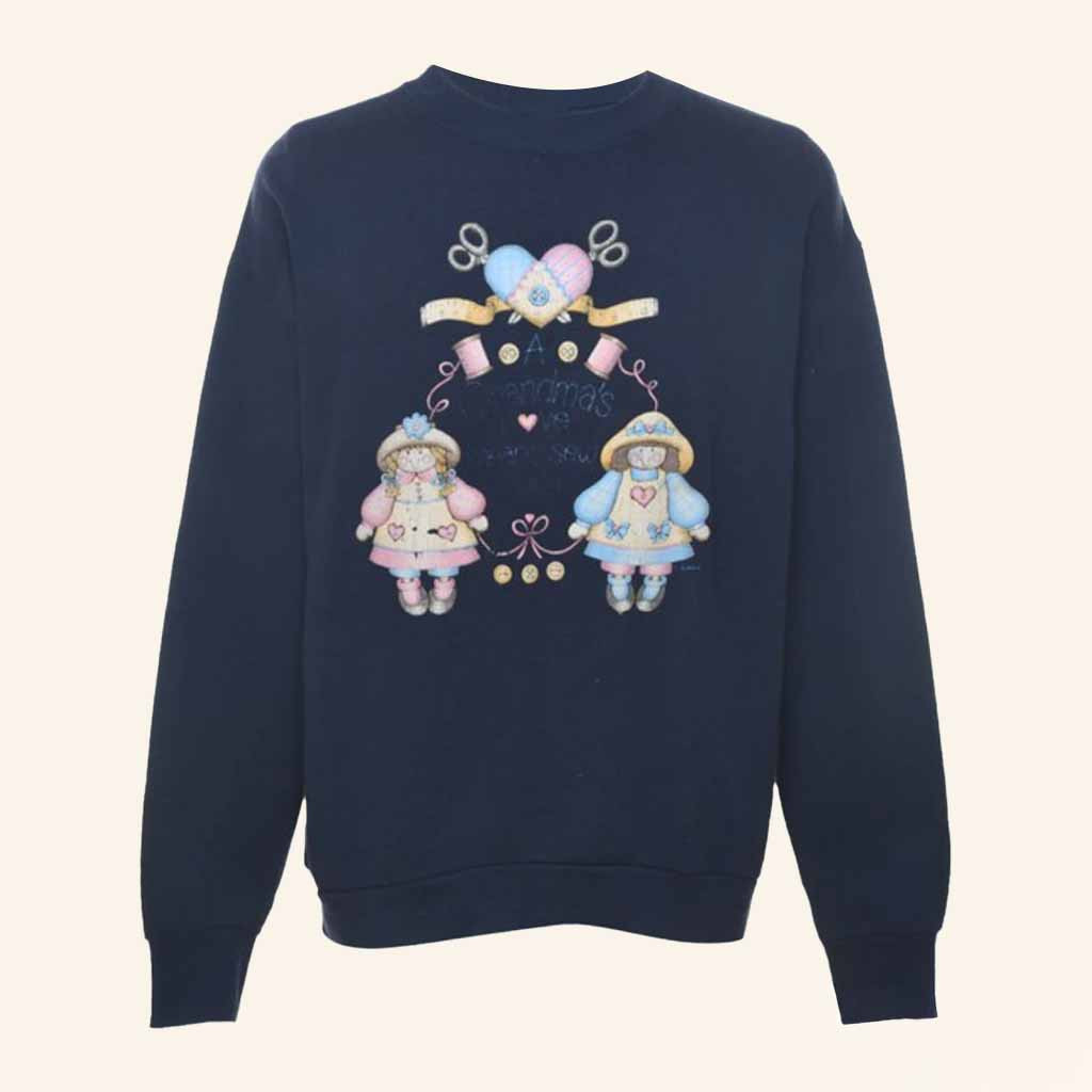 Beyond Retro Merch Dolls A Grandma's Love Means Sew Much Sweatshirt Chrismast Gift Ideas Beyond Retro Merch Dolls A Grandma's Love Means Sew Much Sweatshirt Chrismast Gift Ideas
