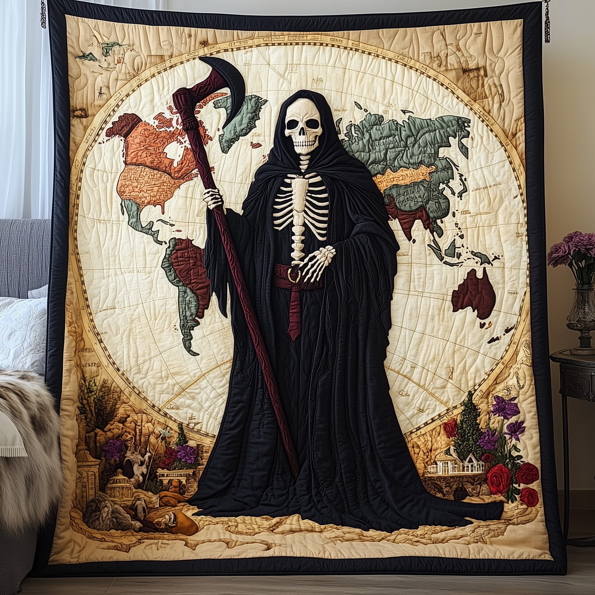 Beyond the Veil Quilted Blanket Sofa Throw BlanketChristmas Presents