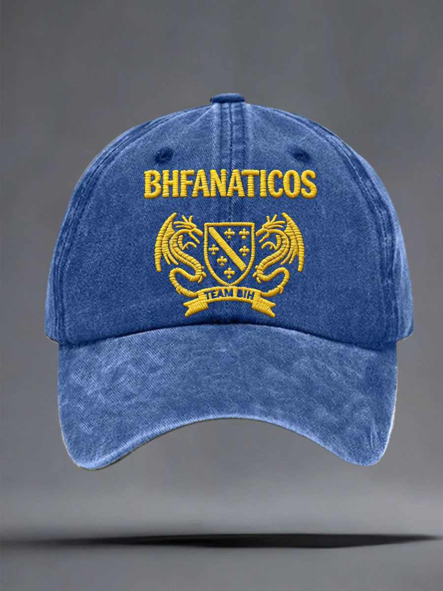 Bhfanaticos Team BIH Baseball Cap Bosnia Flag FIFA World Cup 2026 Hat Bosnia Fans Gift