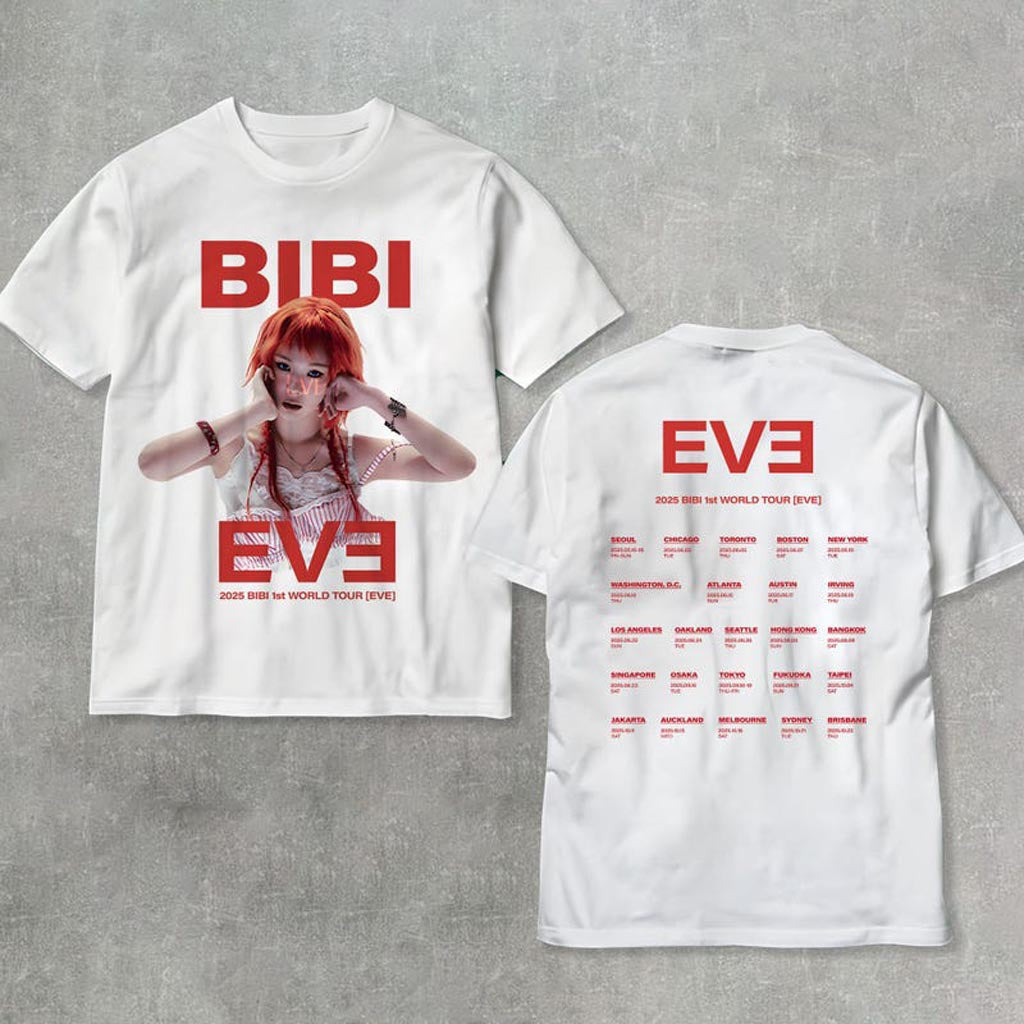 Bibi 1st World Tour In North America Shirt 2025 Bibi 1st World Tour Eve T-Shirt Eve World Tour 1024 Bibi 1st World Tour In North America Shirt 2025 Bibi 1st World Tour Eve T-Shirt Eve World Tour 1024
