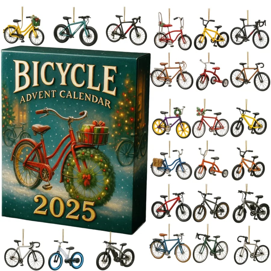 Bicycle Themed Advent Calendar 2025 Christmas Countdown Xmas Gifts For Bikers