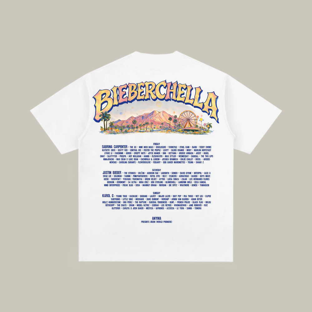 Bieberchella Festival T-Shirt Bieberchella Coachella 2026 Clothes Justin Bieber Lover Gift