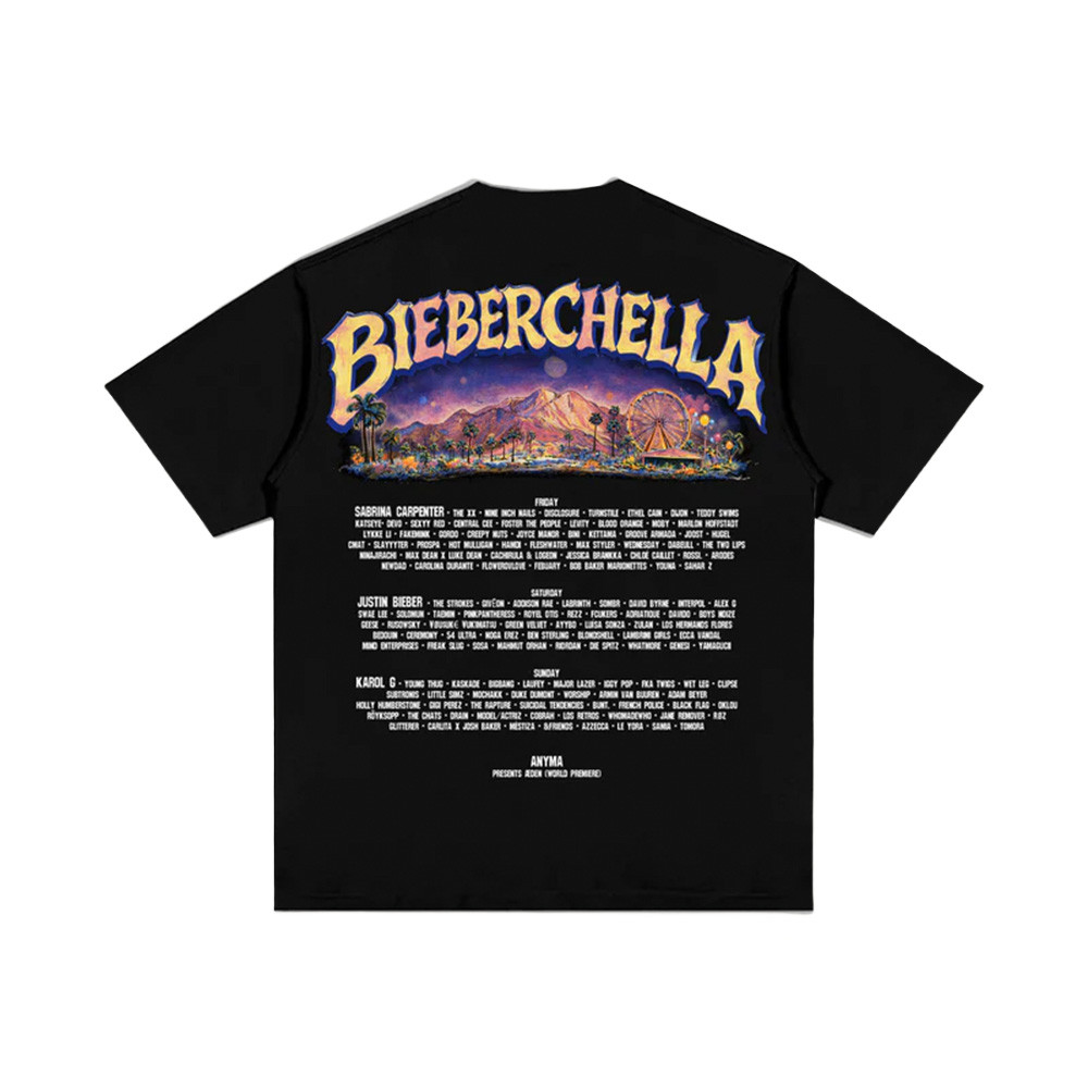 Bieberchella Festival T-Shirt Justin Bieber Coachella Clothes Music Lover Gift For Friends