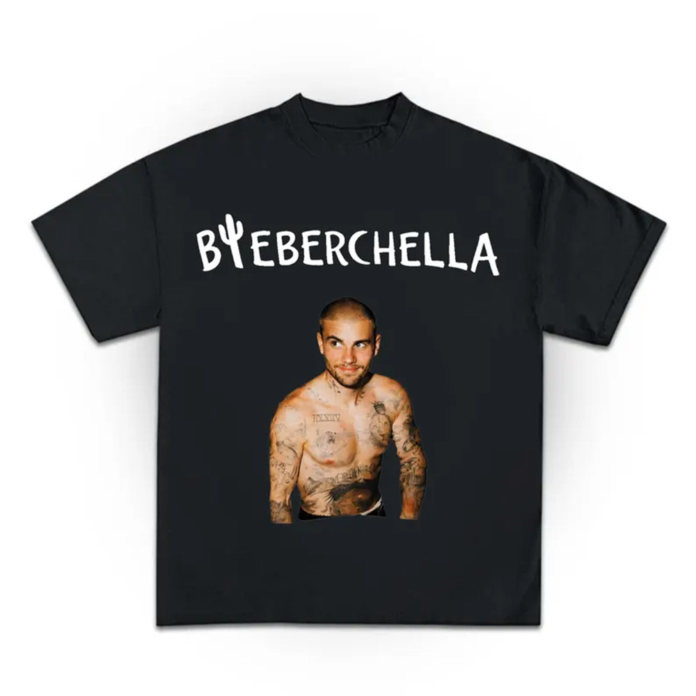 Bieberchella Portrait T-Shirt Justin Bieber Coachella Merch Music Lover Present
