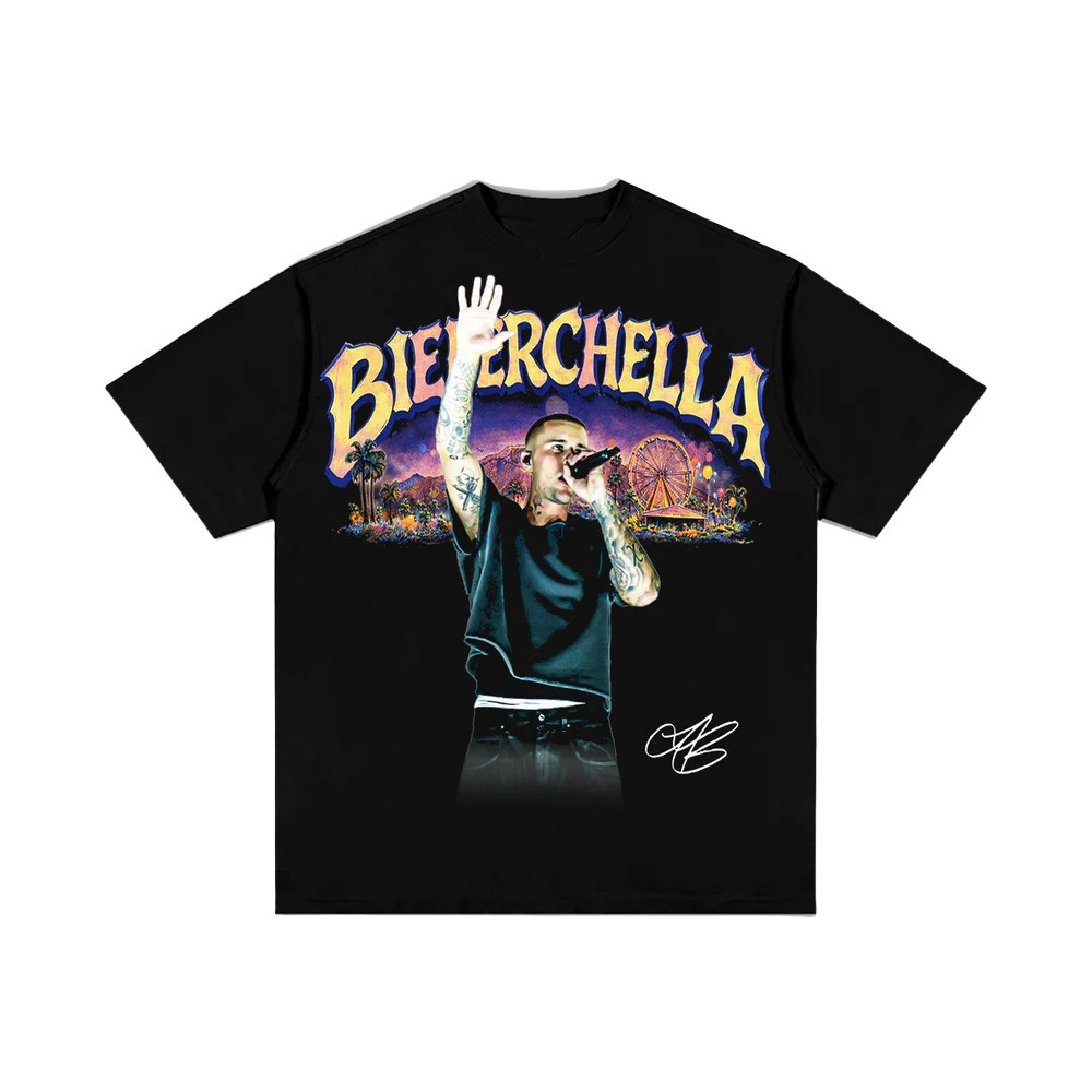 Bieberchella Signature T-Shirt Justin Bieber Coachella Merch Pop Music Lover Gift For Him