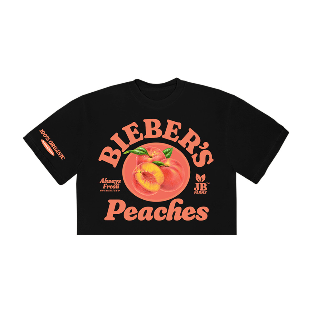 Bieber's Peaches Crop Top Justin Bieber Coachella 2026 Shirt Pop Music Lover Gift Idea