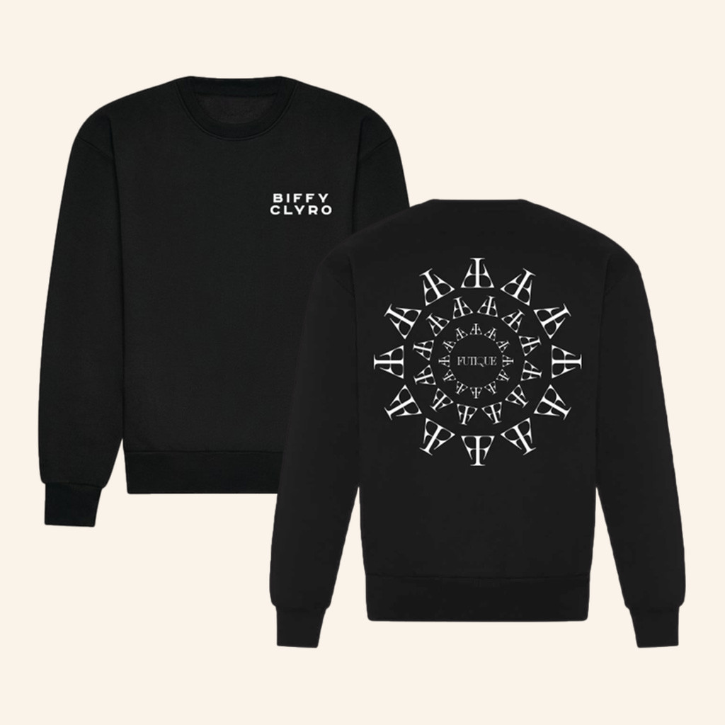 Biffy Clyro Merch Futique Circle Black Sweatshirt Christmas Gifts For Rock Fans Biffy Clyro Merch Futique Circle Black Sweatshirt Christmas Gifts For Rock Fans