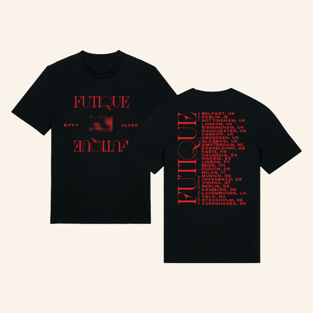 Biffy Clyro Merch Futique Repeat UK EU 2026 Tour T-Shirt Black Gifts For Rock Lovers