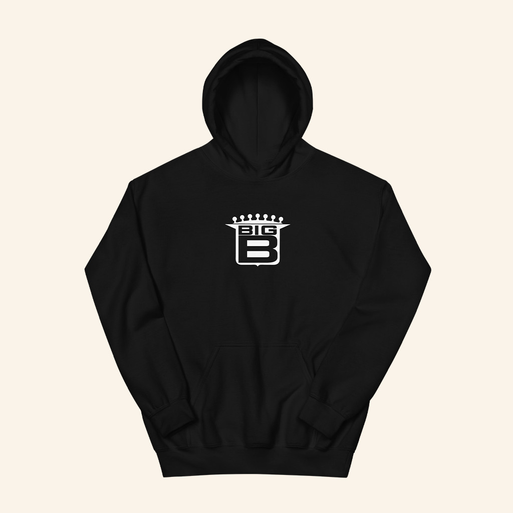 Big B Merch Caddy Black Hoodie Big B Logo Hoodie Gifts For Rapper Fans