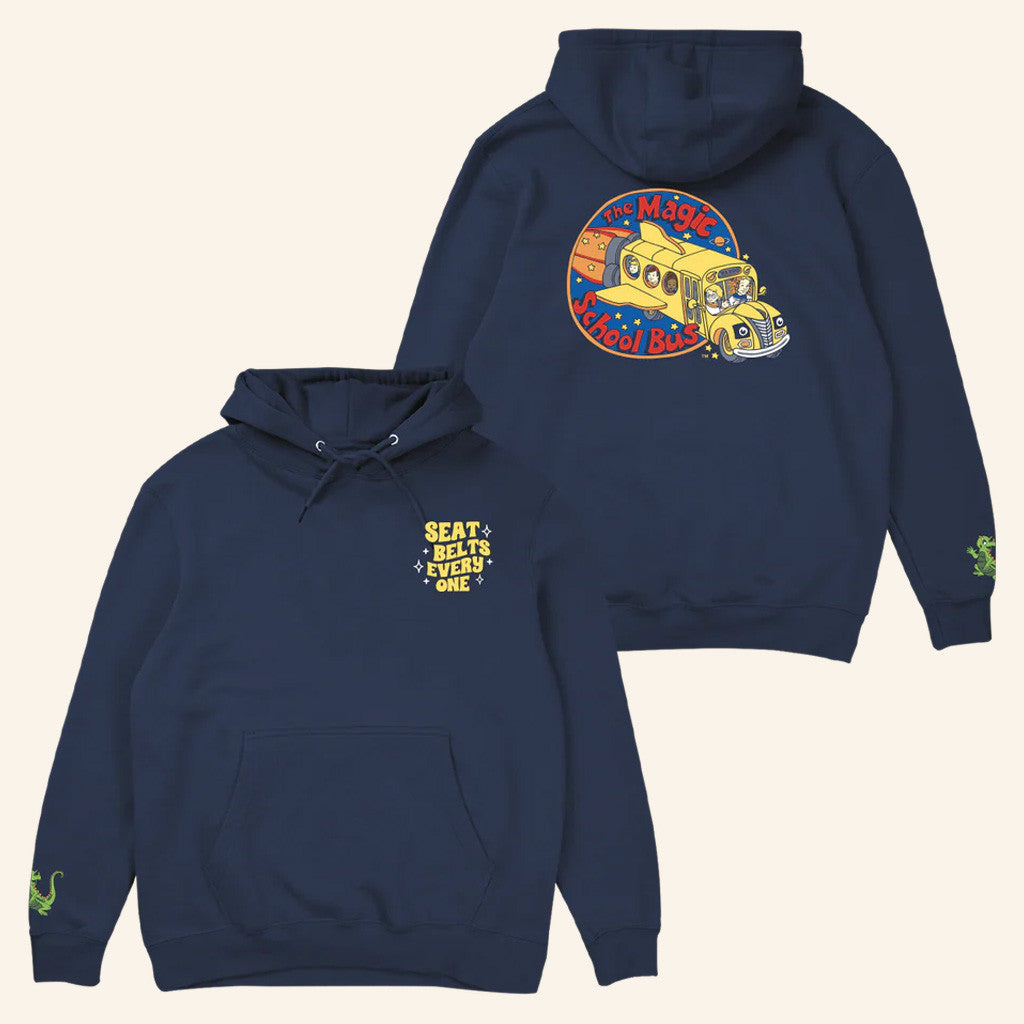 Big Comfy Couch Merch Magic School Bus Seatbelts Everyone Hoodie Navy Gifts For Husband