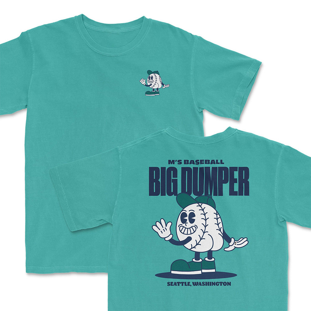 Big Dumper Superstar Cartoon T-Shirt Cal Raleigh Merch Gifts For Baseball Lovers