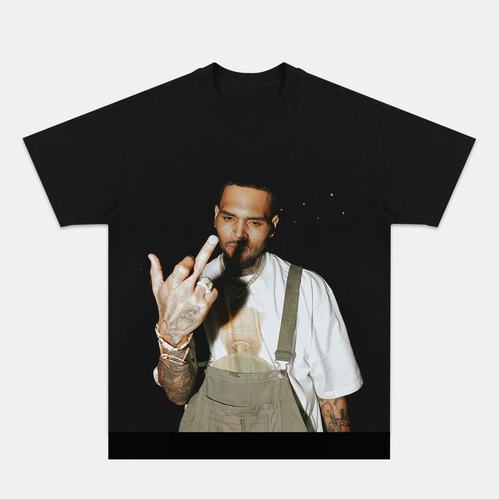 Big Face Chris Brown Black T-Shirt Chris Brown Merch Gifts For Music Fans Big Face Chris Brown Black T-Shirt Chris Brown Merch Gifts For Music Fans