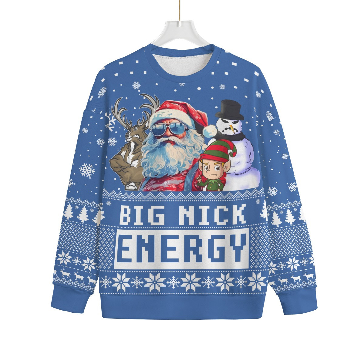 Big Nick Energy Men Big And Tall Christmas Sweater Warm Winter Merch Gift for Someone You Love