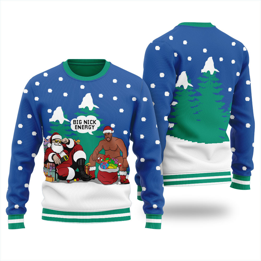 Big Nick Energy Santa Barry Wood Christmas Sweater For Women Holiday Gift Merch That Everyone Will Adore