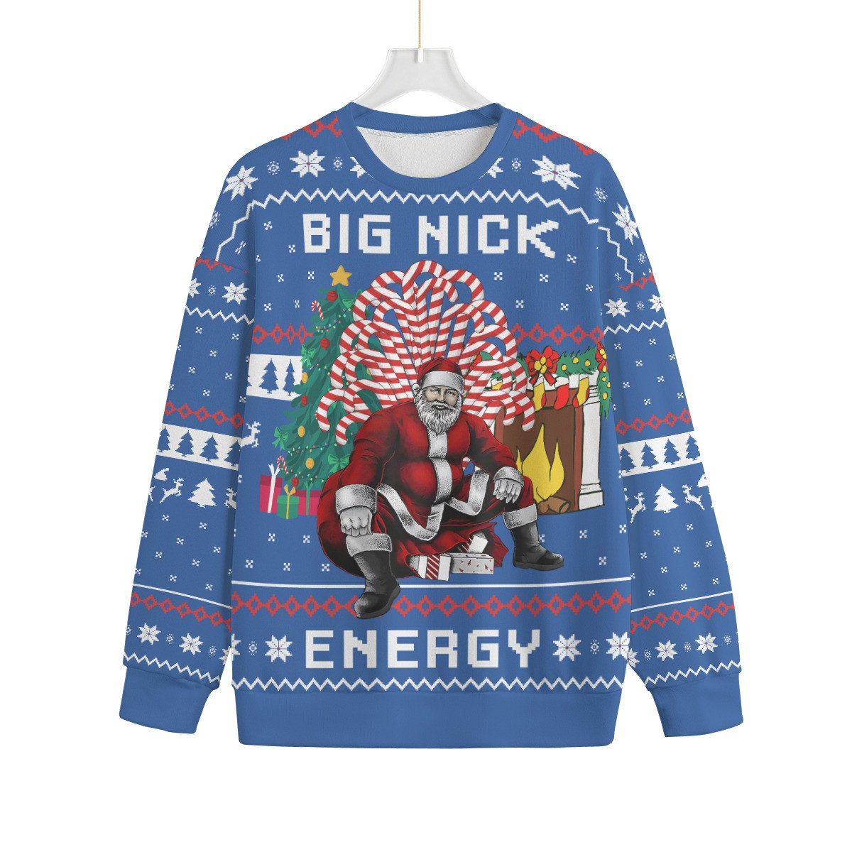 Big Nick Energy Santa Men Big And Tall Christmas Sweater Meaningful Holiday Gift Merch to Show You Care