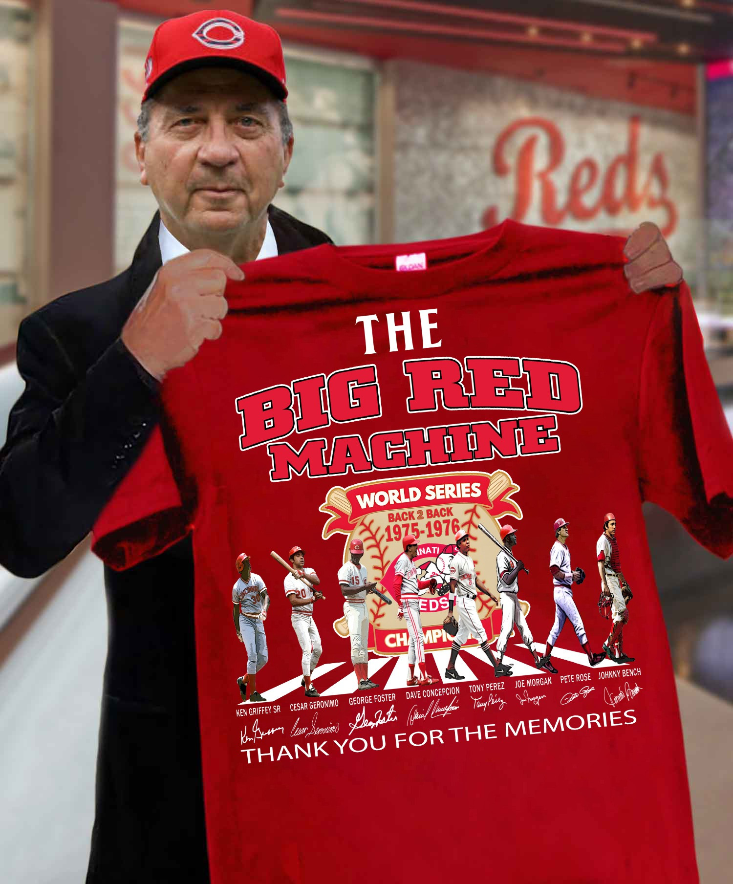 Big Red Sox Machine Anniversary 50Th World Series 1975-2025 T-Shirt Thank You For Memories Gift For Big Fan