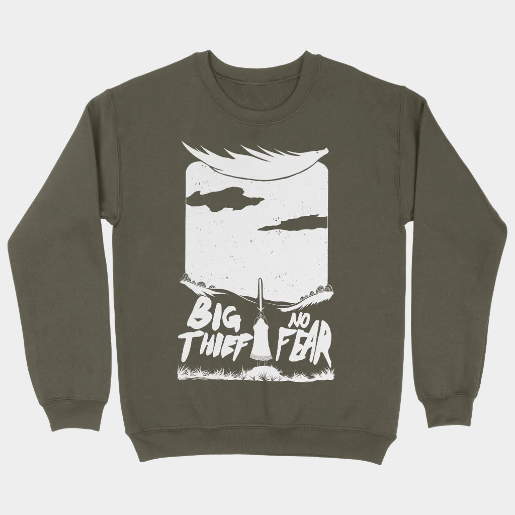 Big Thief Merch 2026 No Fear Crewneck Big Thief Sweatshirt Cool Gifts For Music Lovers