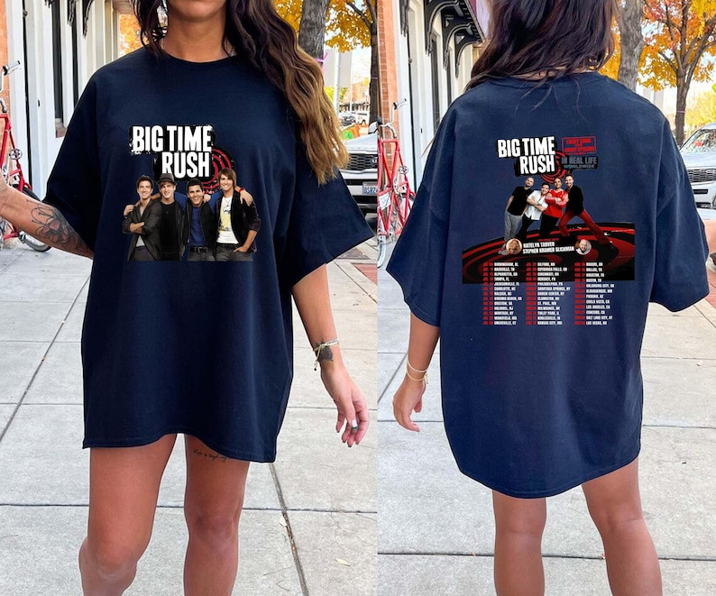 Big Time Rush In Real Life Worldwide Tour 2025 Concert T-Shirt Best Gift For Fans