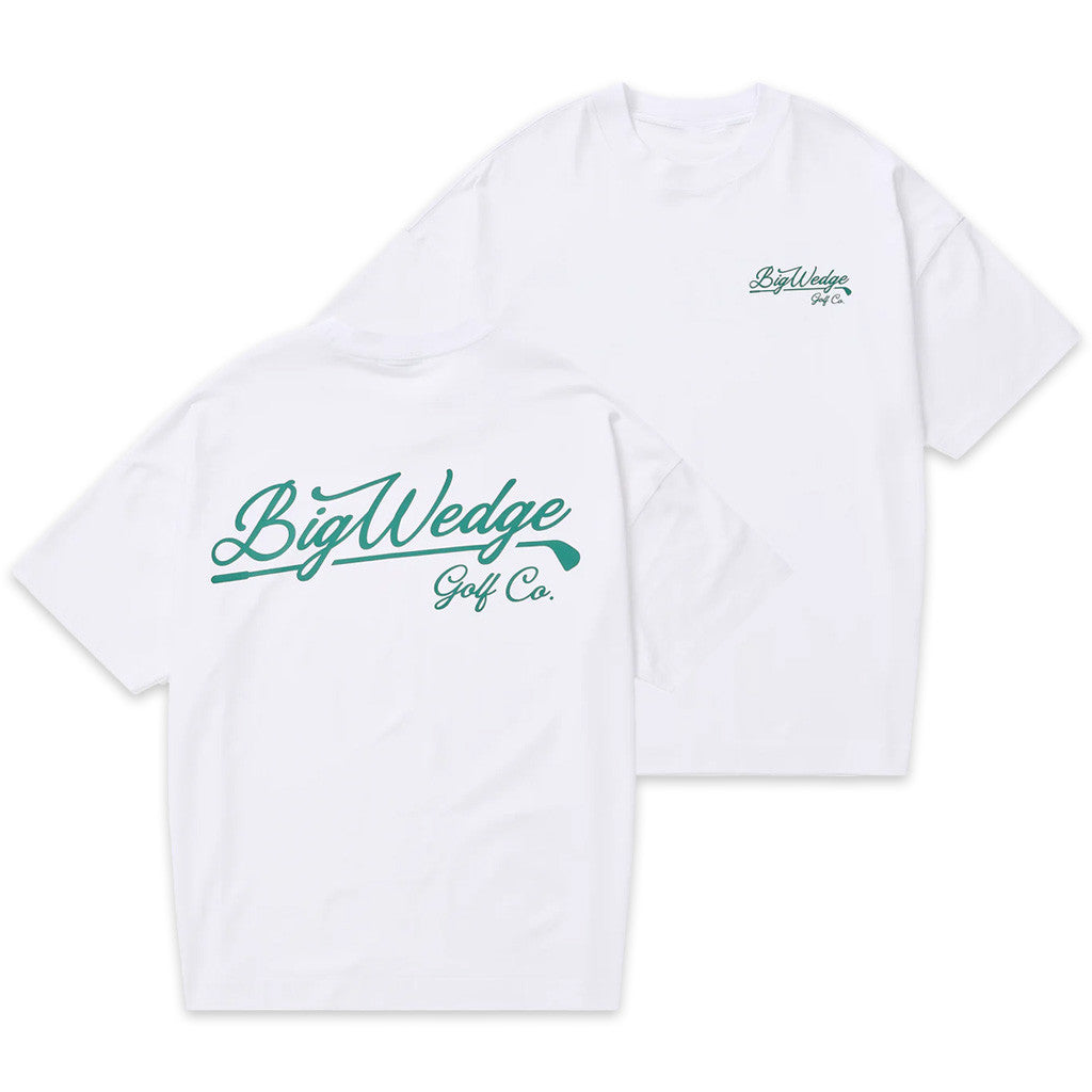 Big Wedge Golf Merch BW Script T-Shirt White Fathers Day Gifts For Golfers Big Wedge Golf Merch BW Script T-Shirt White Fathers Day Gifts For Golfers
