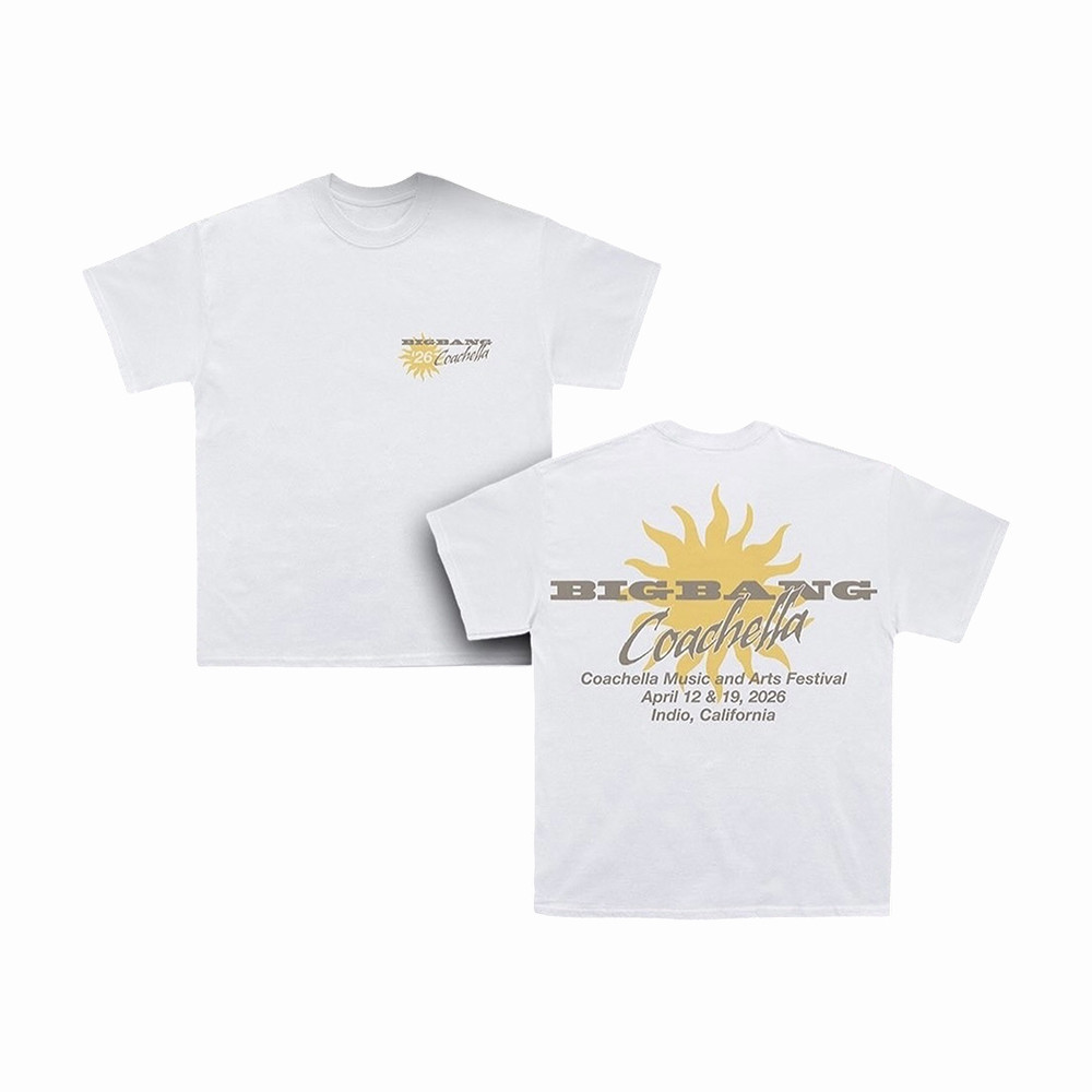 BigBang Reunion 2026 T-Shirt Bigbang Coachella Sun Logo Clothes Best Gift For VIP Fans