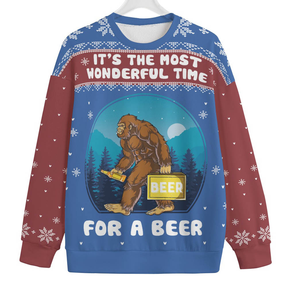 Bigfoot Big And Tall Christmas Sweater Perfect Holiday Gift Merch for Sweater Lovers