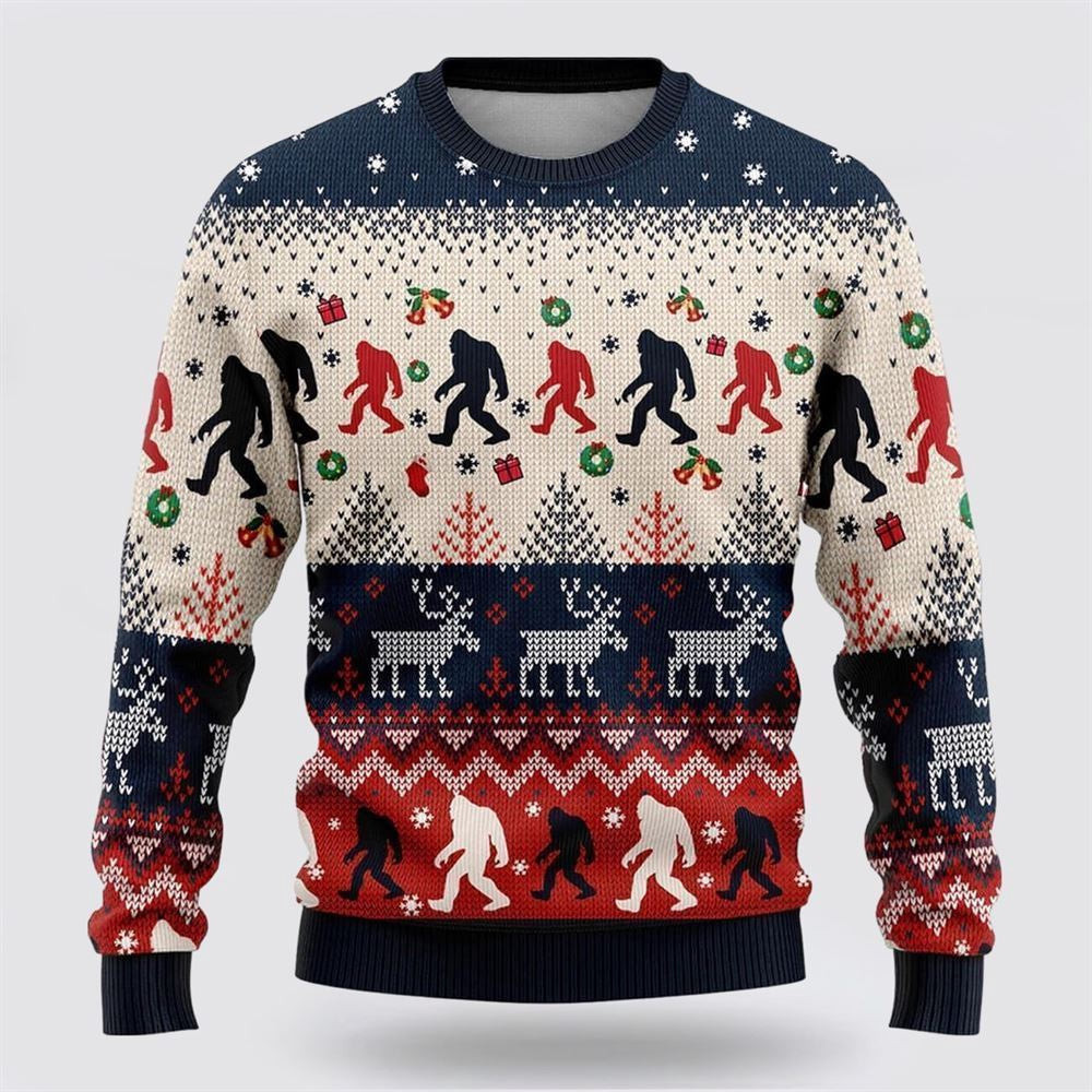 Bigfoot Christmas Sweater Ugly Christmas Sweatshirt Christmas Gift