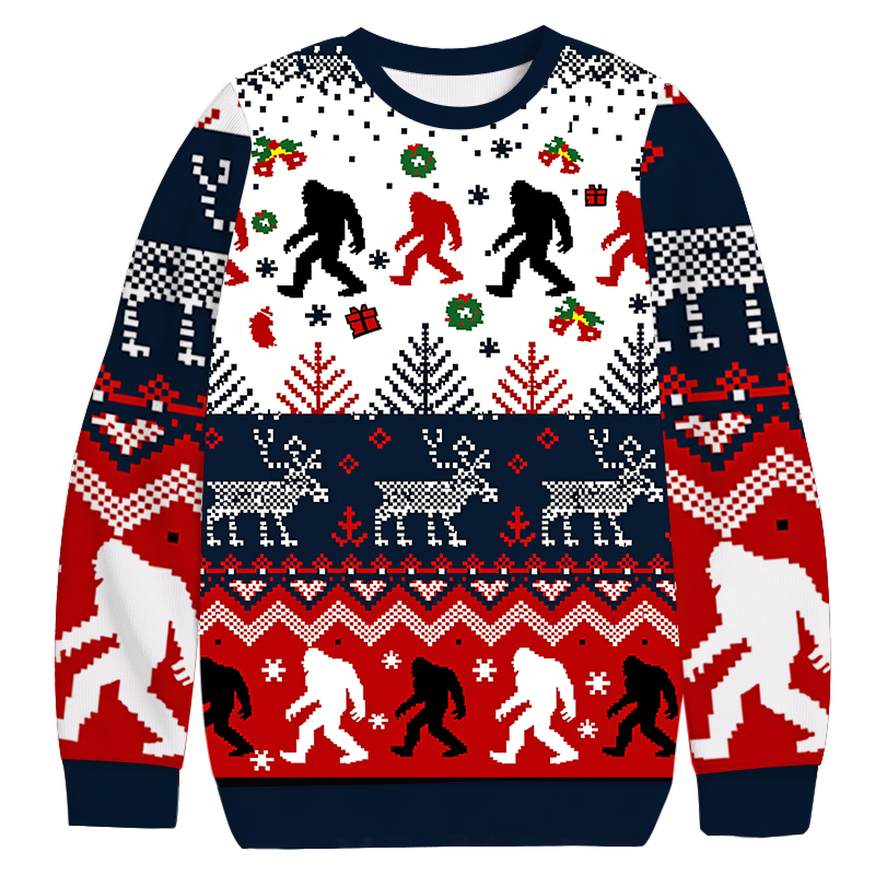 Bigfoot Christmas Ugly Sweatshirt Christmas Gift For Friends