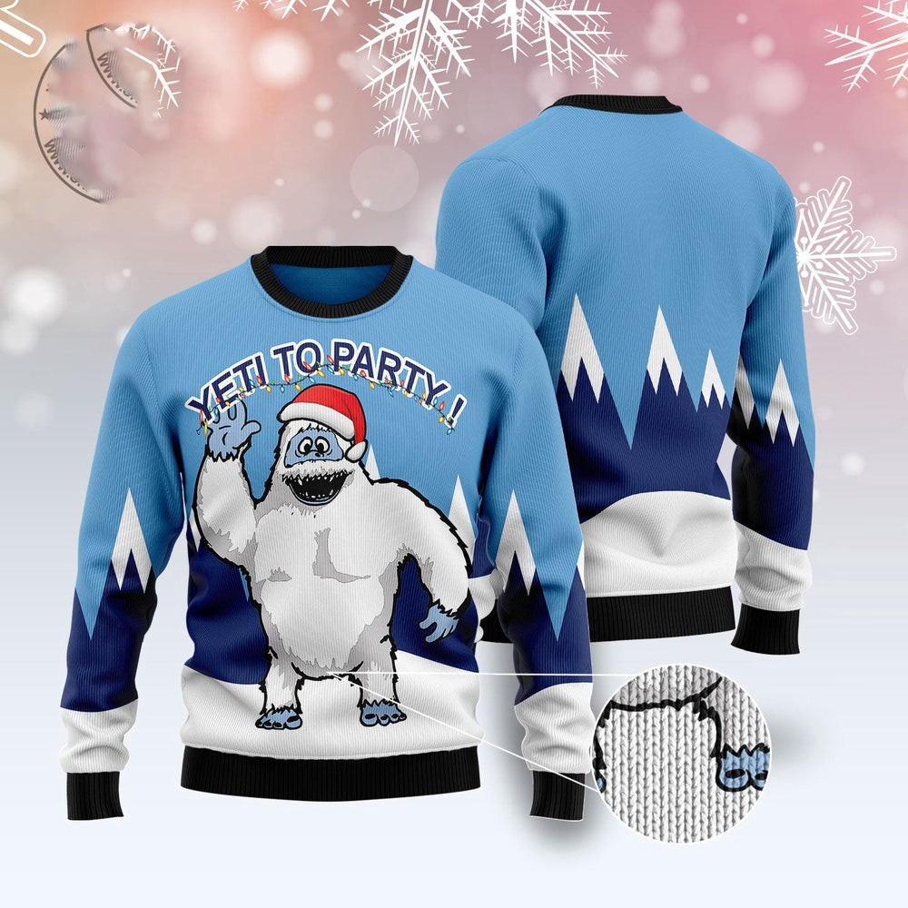 Bigfoot Party Ugly Christmas Sweater Funny Ugly Christmas Sweater Xmas Gifts