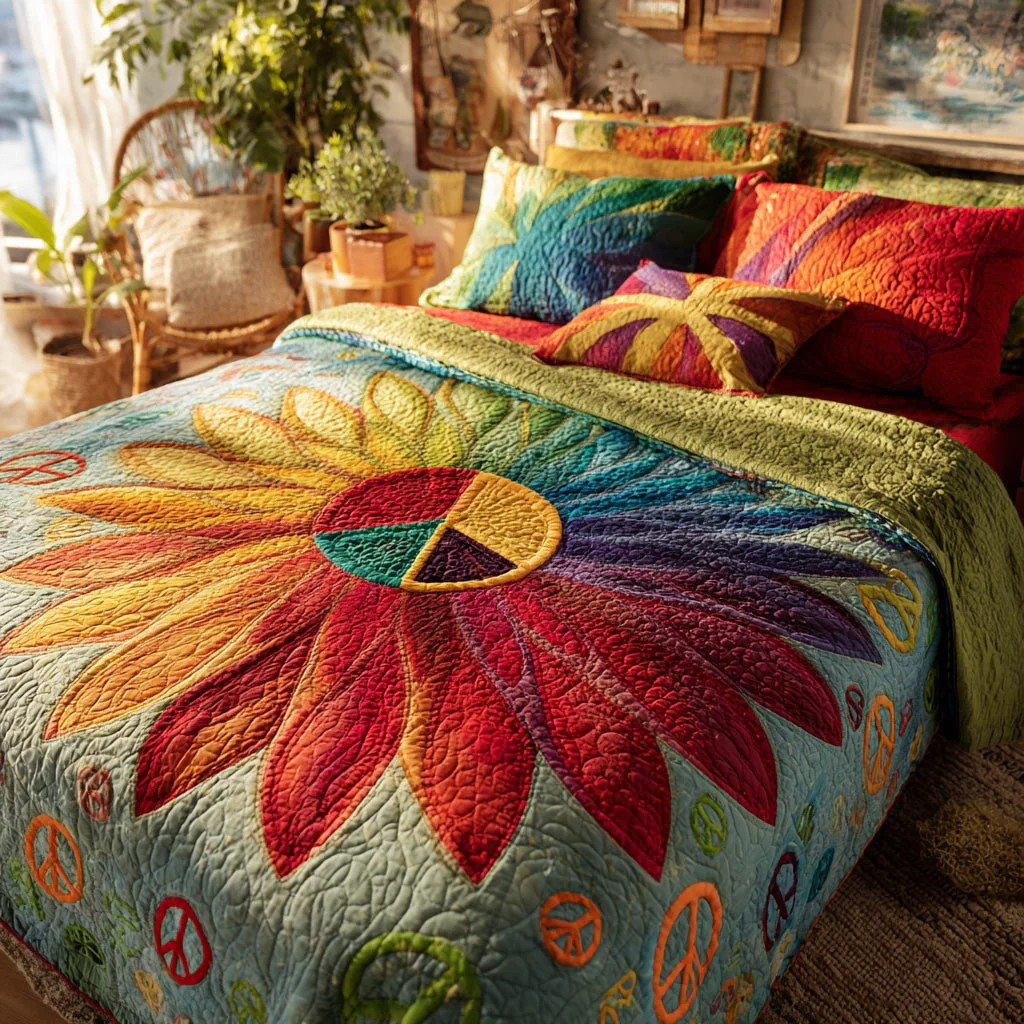 Bigfoot Patriotic Patchwork Quilted Bedding Set Sasquatch USA Furniture Protector Best Gift Ideas