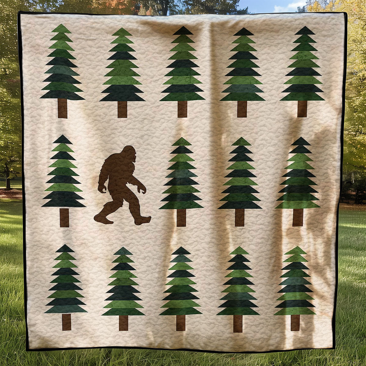 Bigfoot Quilt Blanket Christmas Blanket Christmas Gift For Daughter
